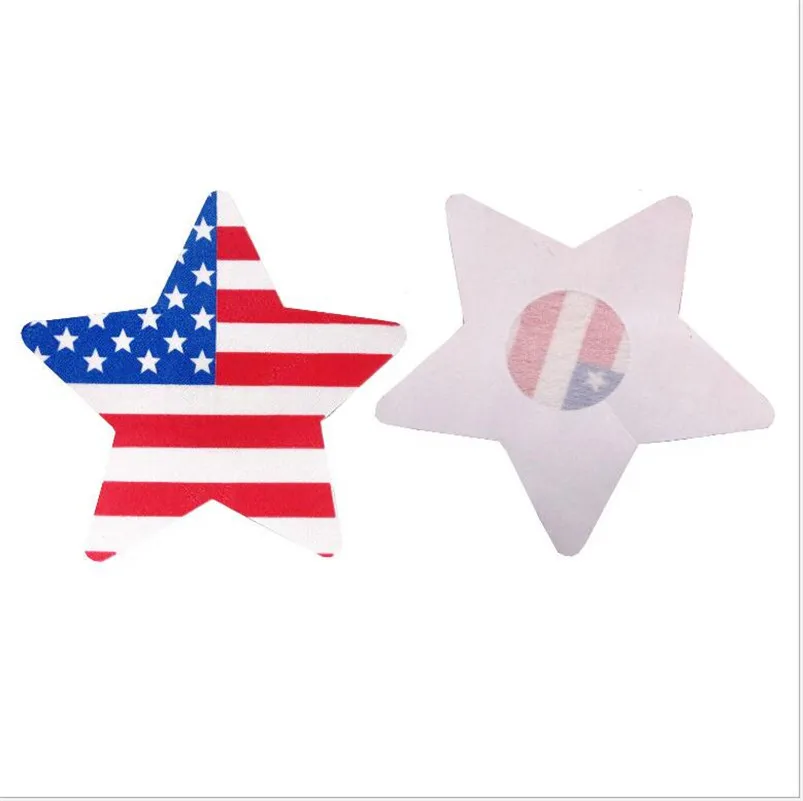 Сексуальный опыт 50 пар (100 шт) Женские нагрудные галстуки флаги ниппели не