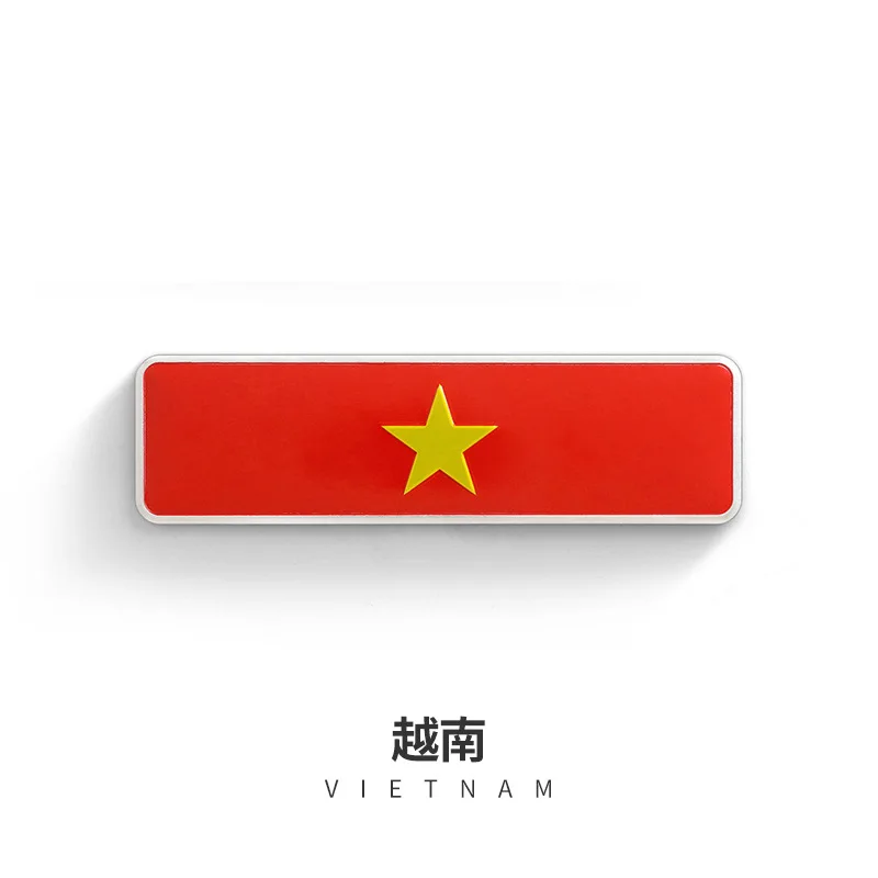 Viet Nam Квадратный флаг этикетка-эмблема индонезийский Корея Малайзия Турция Украина Греция Франция Россия Великобритания США Германия Япония Канада м стикер автомобиля - Цвет: Viet Nam