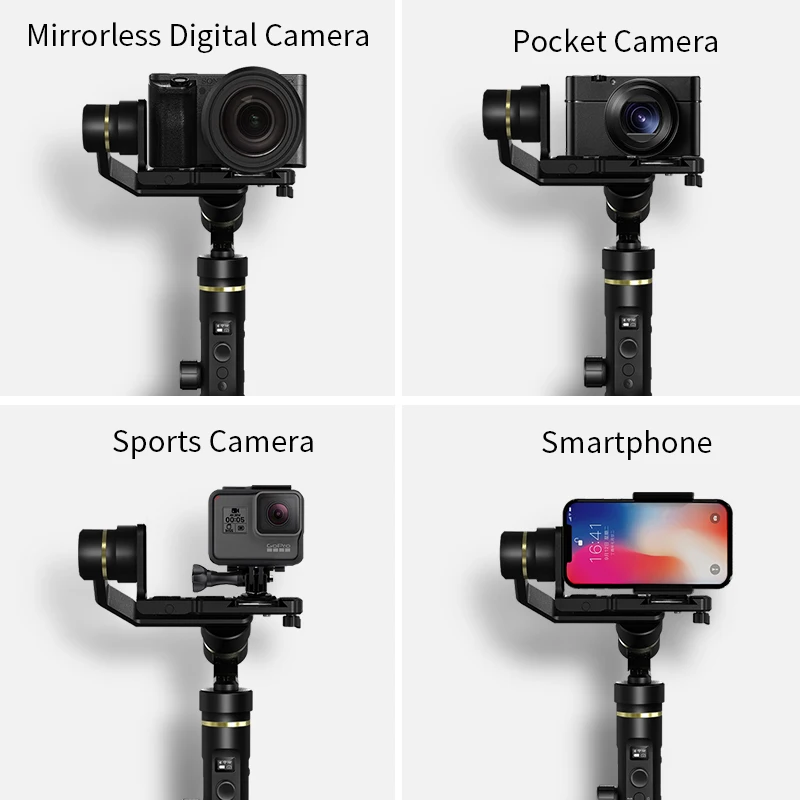 FeiyuTech 3-осевой G6 Max ручной карданный Стабилизатор камеры Feiyu для RX100 Ⅳ GoPro Hero 8 7 6