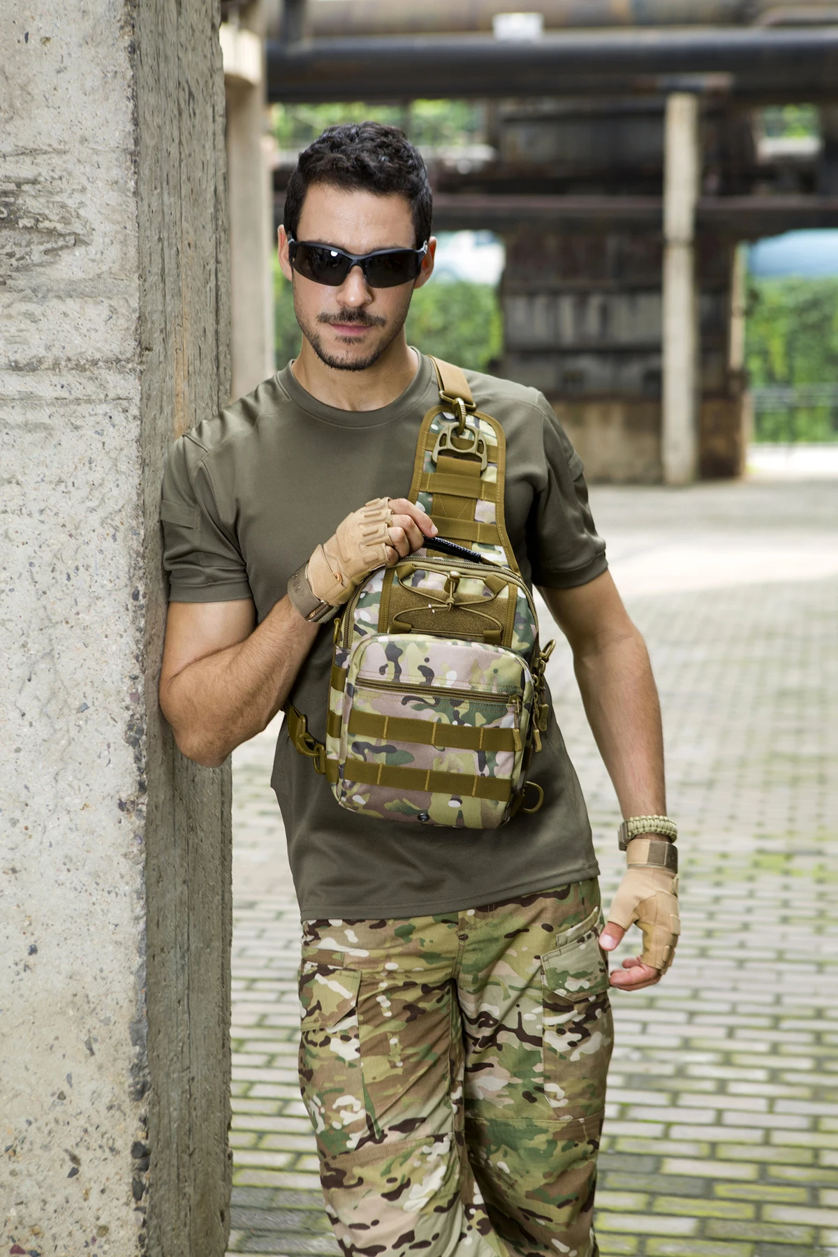 SINAIRSOFT тактическая Сумка Molle рыболовные походные охотничьи сумки спортивная сумка нагрудный ремень на одно плечо тактический рюкзак LY0001& 2