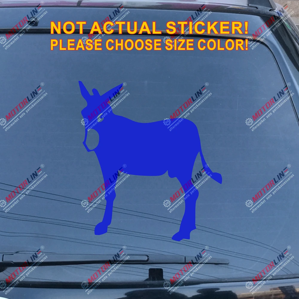 Синий Catalan Ane Burro Donkey Decal Sticker Catalana Spain Car Vinyl Die cut no background pick color and size style b - Название цвета: Синий