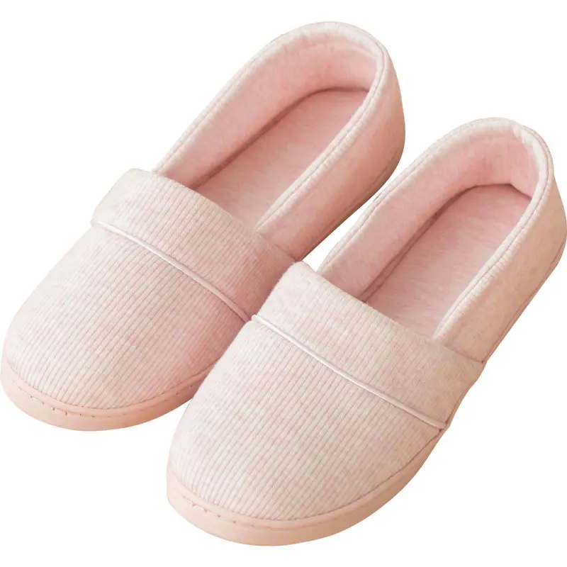 Women Cotton Slippers Soft Sole Anti-slip Confinement Shoes Ladies Indoor Slipper Comfortable Female Home Floor Flat Shoes SH427