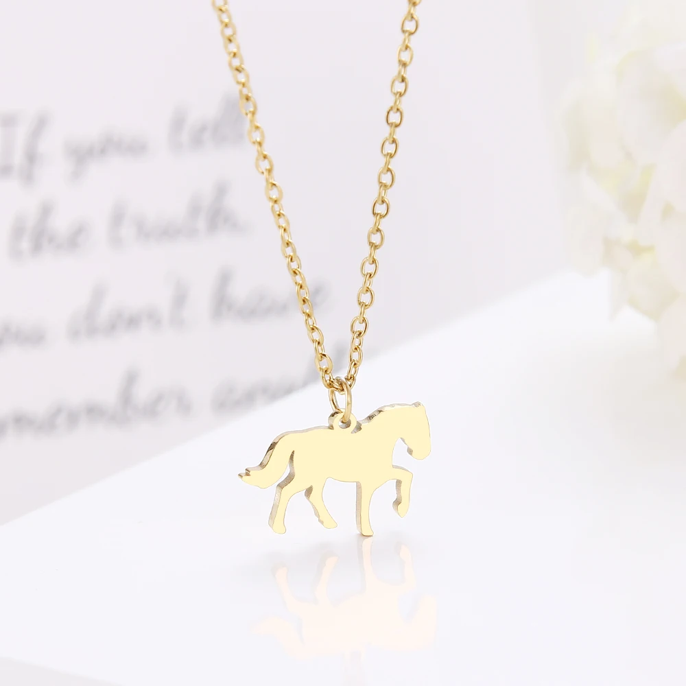 Ожерелье DOTIFI из нержавеющей стали с подвеской в виде лошади