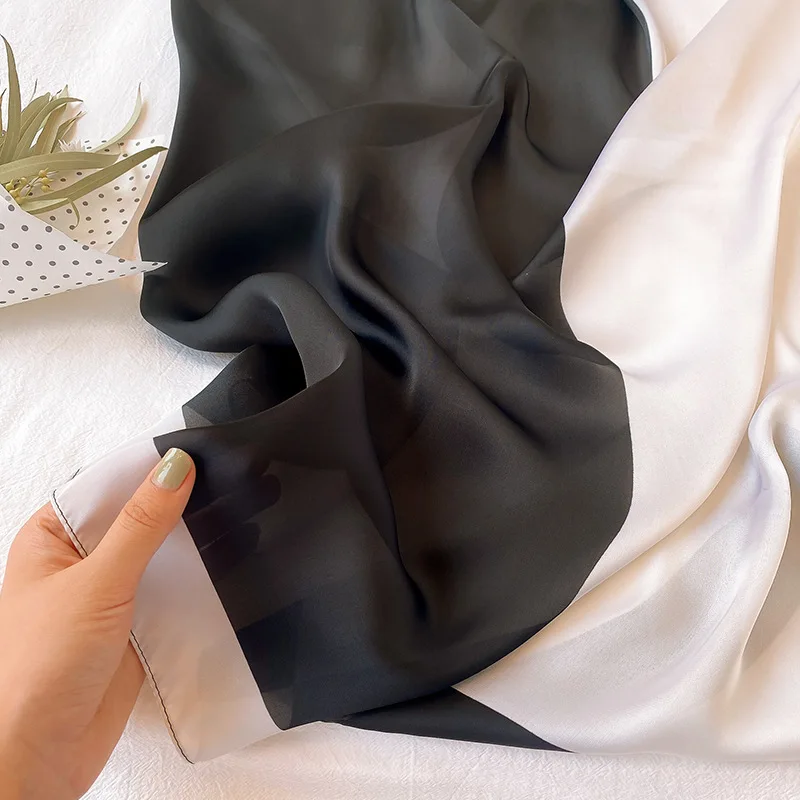 

2020 Zijde Vrouwelijke Sjaal Vierkante Sjaals En Wraps Print Vrouwen Hijab Sjaals Hoofdband Foulard Halsdoek Bandana