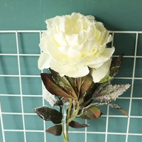 christmas snow silk hydrangeas artificial flowers wedding flowers for bride hand blooming simulation peony flowers home decor