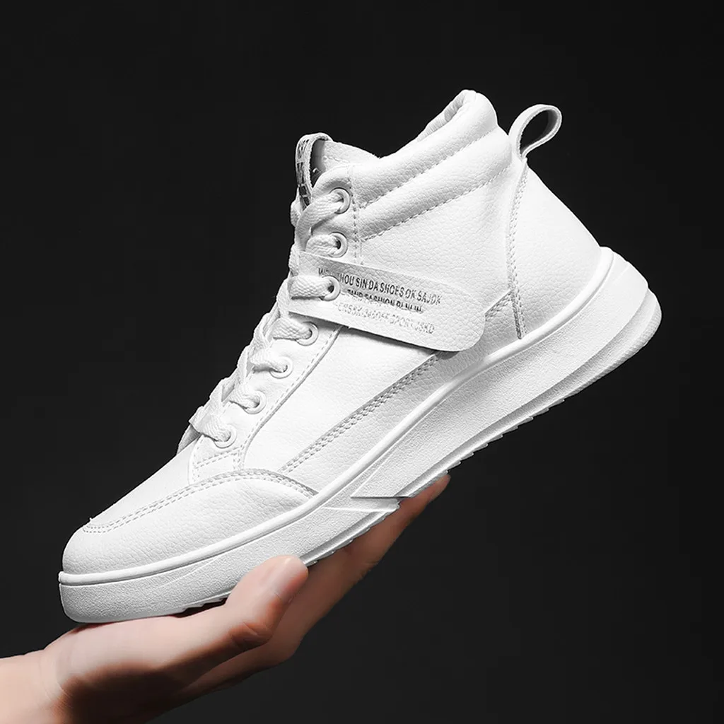 Кроссовки для бега Мужская мода Белые Мужские дышащие на шнуровке спортивные