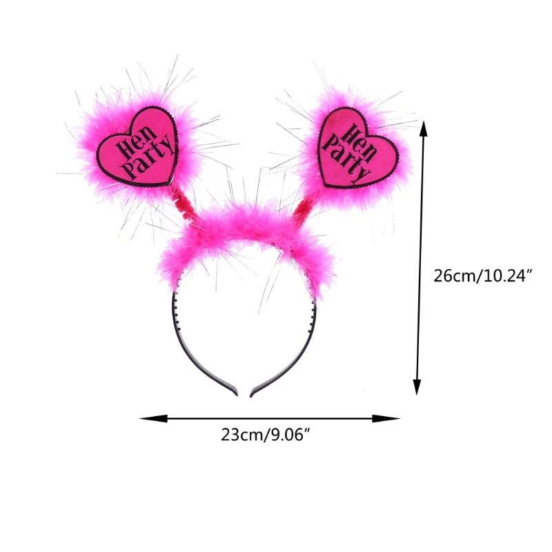 

Girls Hair Ornaments Hen Party Hair Hoop Novelty Bachelor Party Photo Props Hairy Headband Hair Accessories for Women