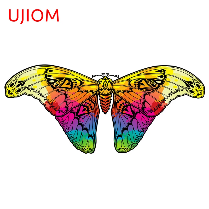 Цветные настенные наклейки UJIOM в виде бабочек, украшение для дома, спальни, наклейки для украшения, Настенная Наклейка для дома, водонепроницаемая и устойчивая к царапинам