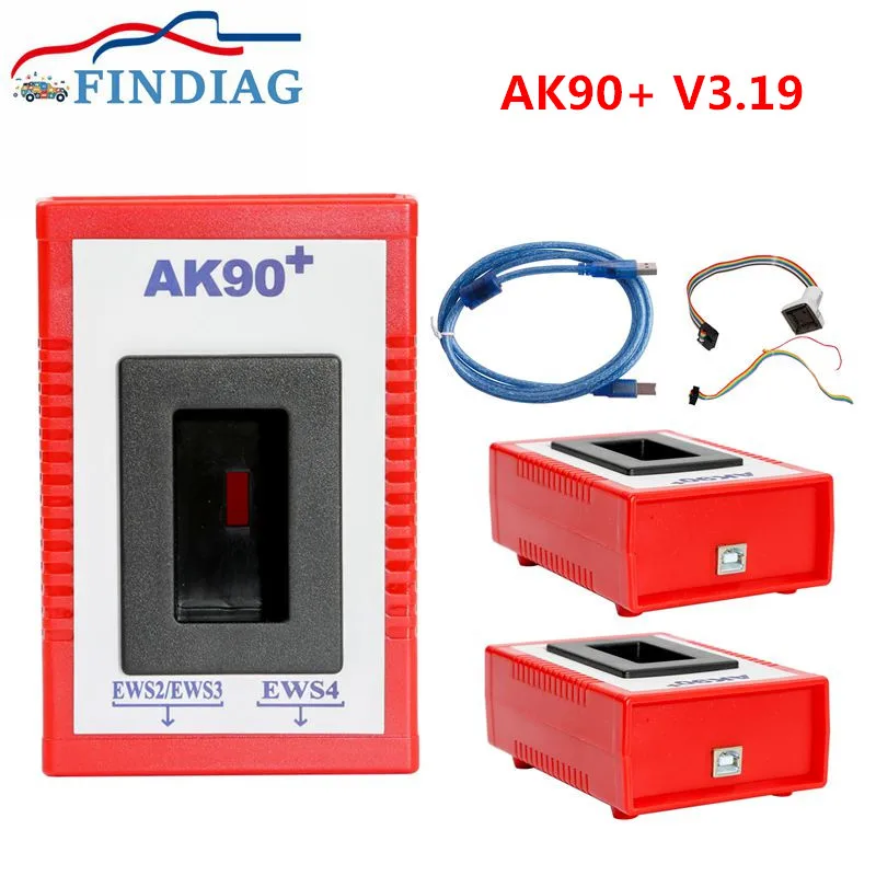 

AK90 For BMW V3.19 AK90+ Car key Programmer For BMW EWS From 1995-2009 AK 90 Key Programming Tool Directly reading Free Shipping