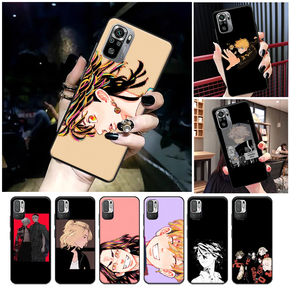 

Tokyo Phone Case For Xiaomi Redmi Note 10 10T 10S Pro MAX 4G 5G 10X Pro Tokyo Takemichi Funda Soft TPU Carcasa Cases Back Cover