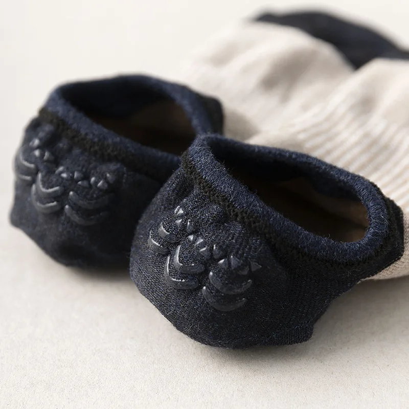 

5Pairs Summer Color Matching Retro Casual Boat Socks Breathable Non-slip Silicone Invisible Cotton Short Socks Male Ankle Sox
