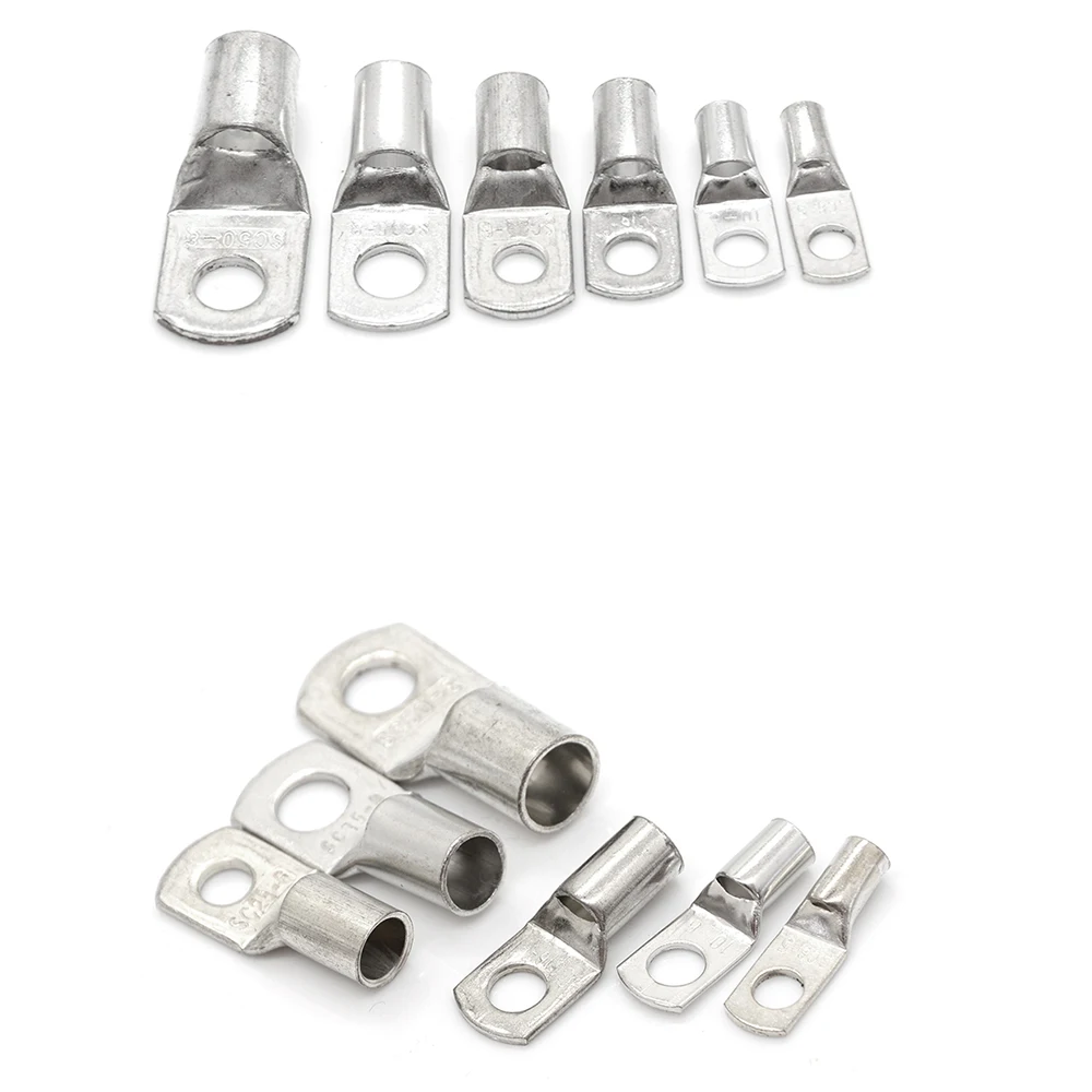 20 шт. Новый SC6 5/6 M4/M5/M6/M8 4mm2 6mm2 10/16/25mm2 35/50mm2 4 мм 5 6 8 с отверстием для болта из луженой