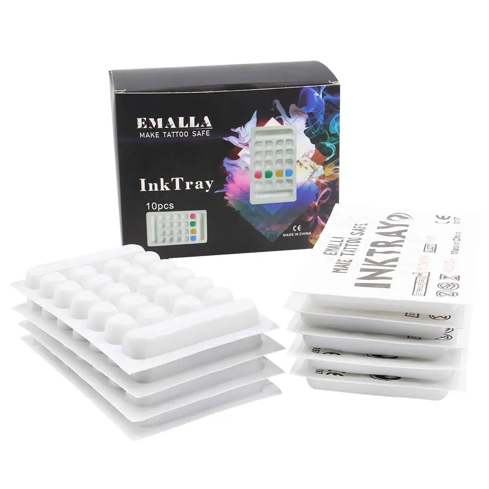 Лоток для чернил татуировки 10 листов лоток пигмента макияжа микроблейдинга