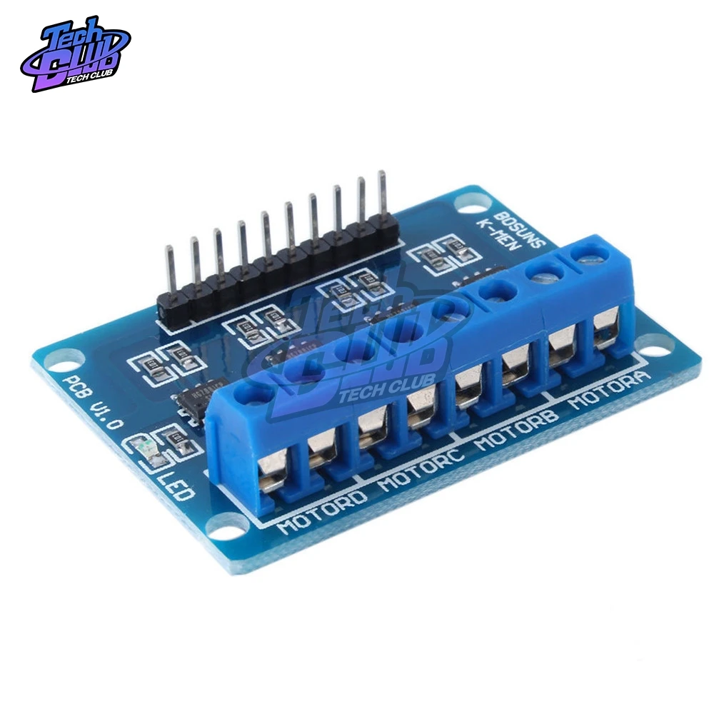 DC 2 5 12 В 4 канальный чип HG7881 H образный модуль шагового двигателя с передаточным
