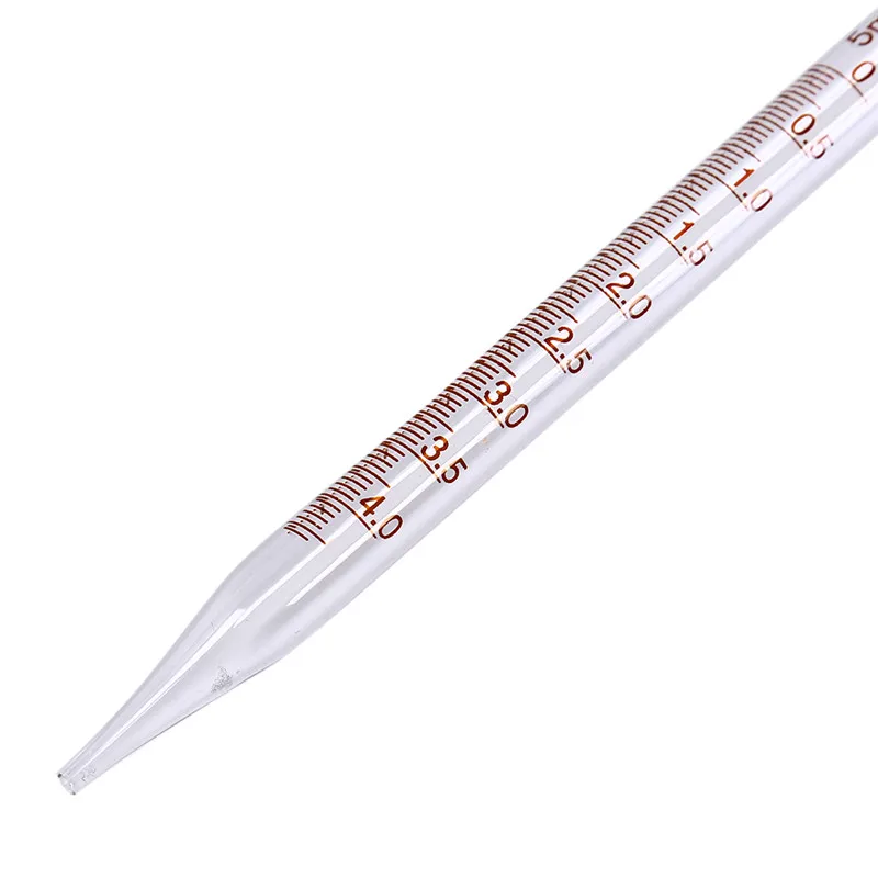 High Quality 5ml/10ml Lab Chemistry Dropper Dispensing Transfer Pipettes Glass Graduated Pipette without Rubber Bulb | Канцтовары для