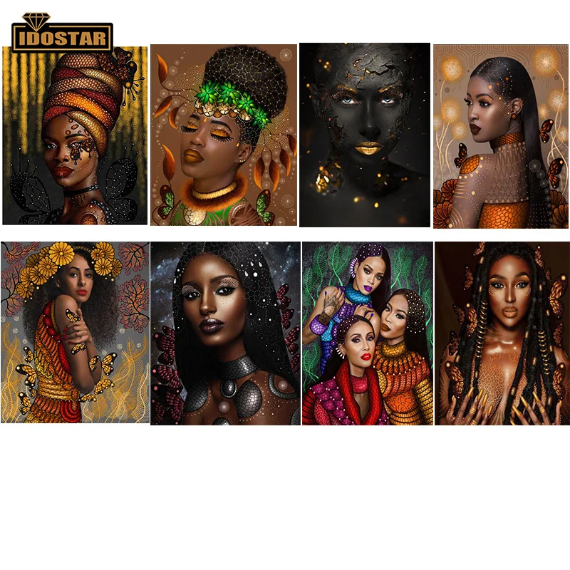 

5D Diy Diamond Painting Sexy black woman Diamond Painting Crystal Rhinestones Embroidery Craft Paint Home Decor Gift