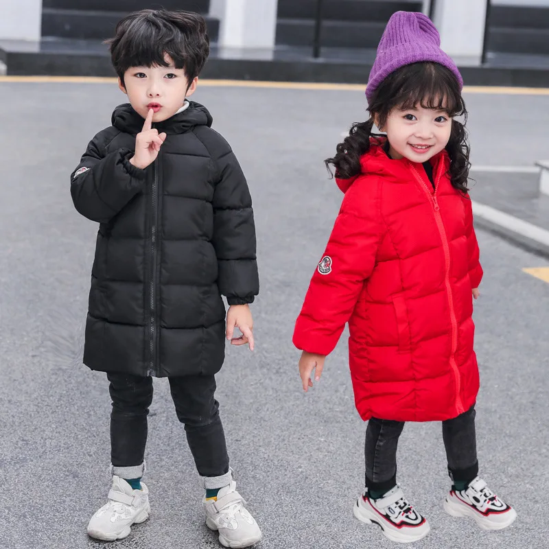 Детский хлопковый костюм Длинная зимняя детская одежда для мальчиков и девочек
