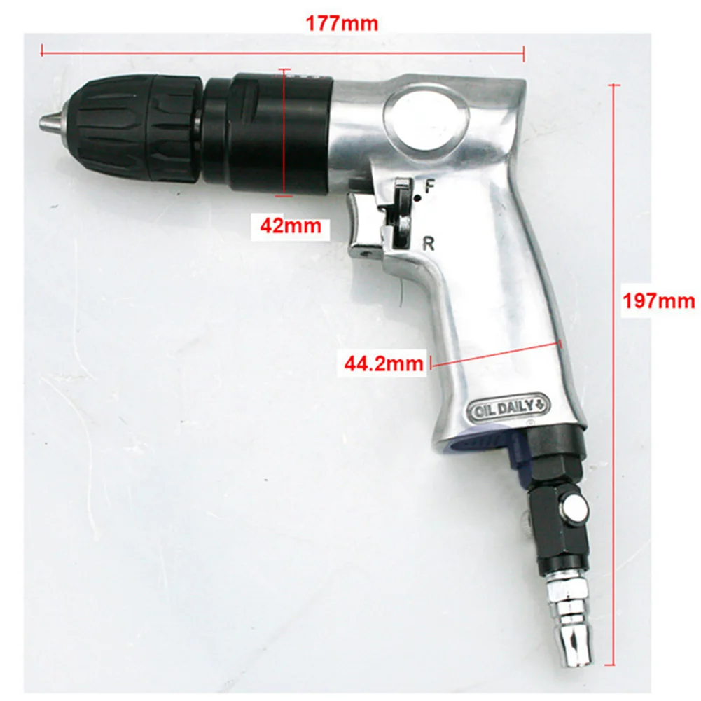 Реверсивный пневматический пистолет с самоблокировкой 3/8 дюйма 10 мм инструменты