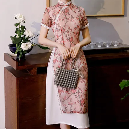 Летние Вьетнам аозай азиатская одежда традиционное платье Чонсам платья |