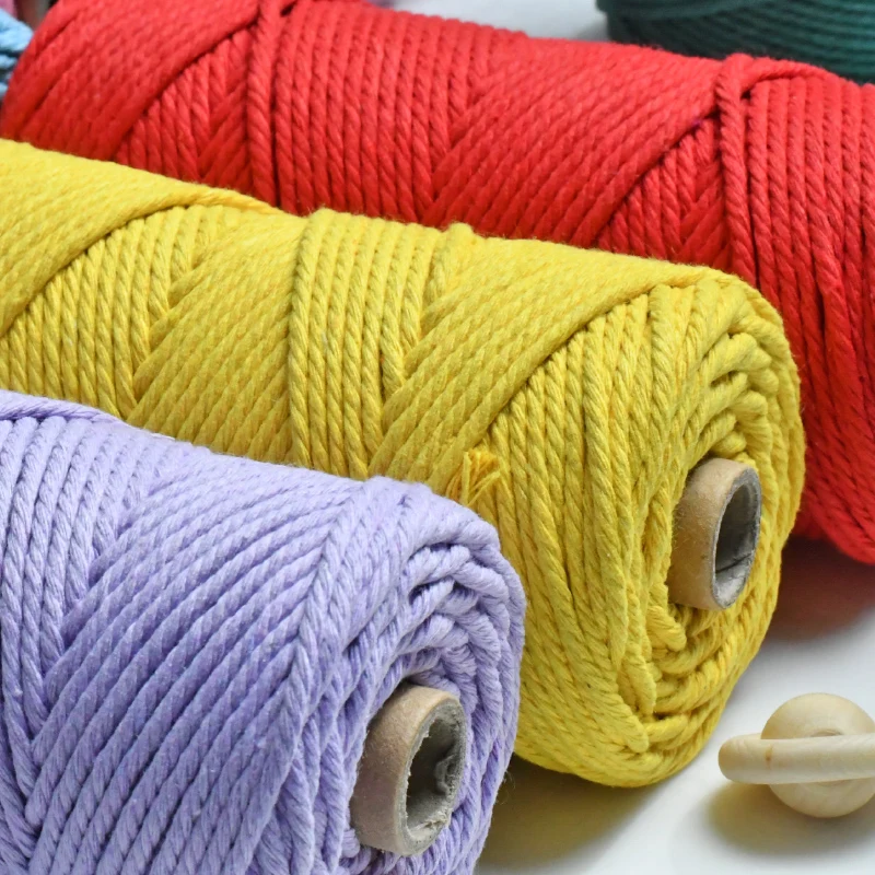 2 рулона/набор хлопковая нить 3 мм 34 Цвета | Дом и сад