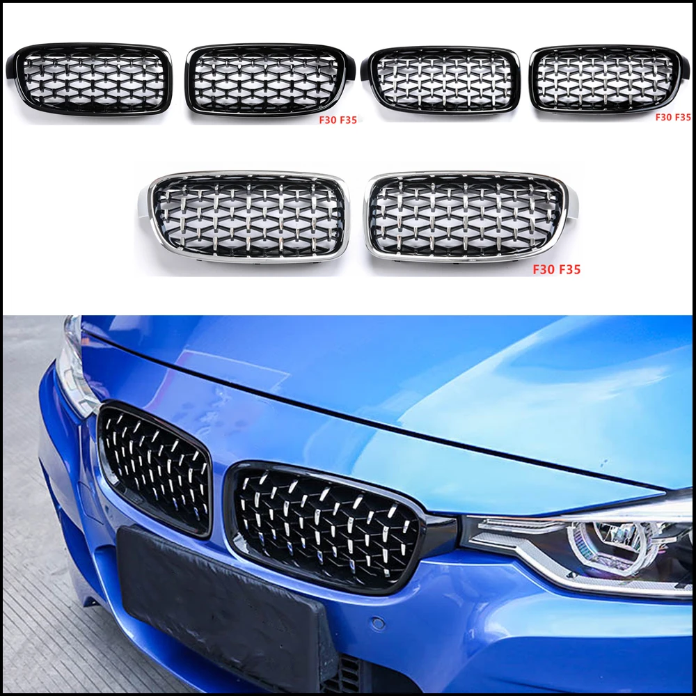 Для Bmw F10 F18 F30 E90 F35 G30 G38 X1 X3 X4 X5 X6 Z4 E89 глянцевая черная Автомобильная тюнинг Передняя