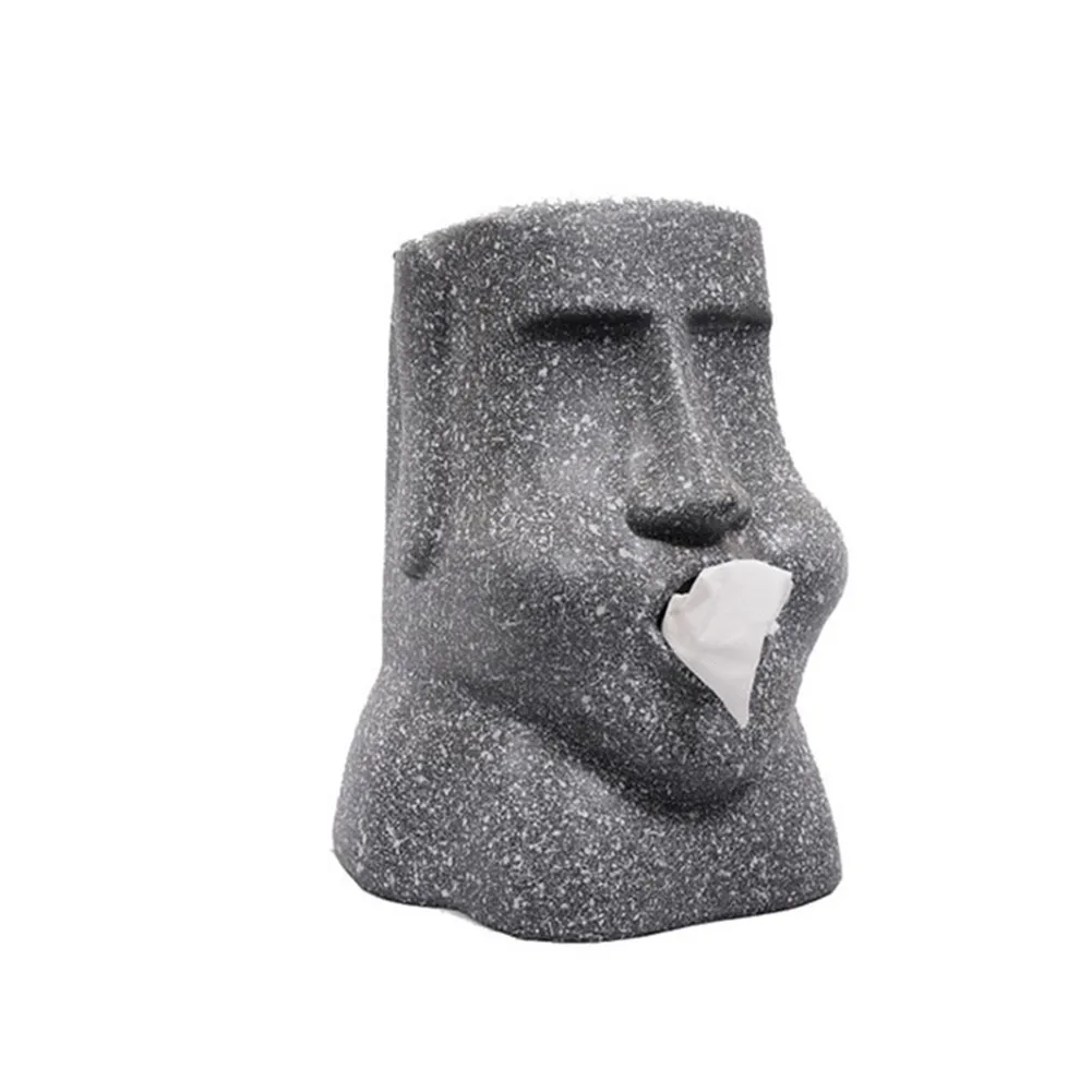 

Moai Napkin Box Innovative Easter Island Moai Design Paper Tissue Box Fun FAS6