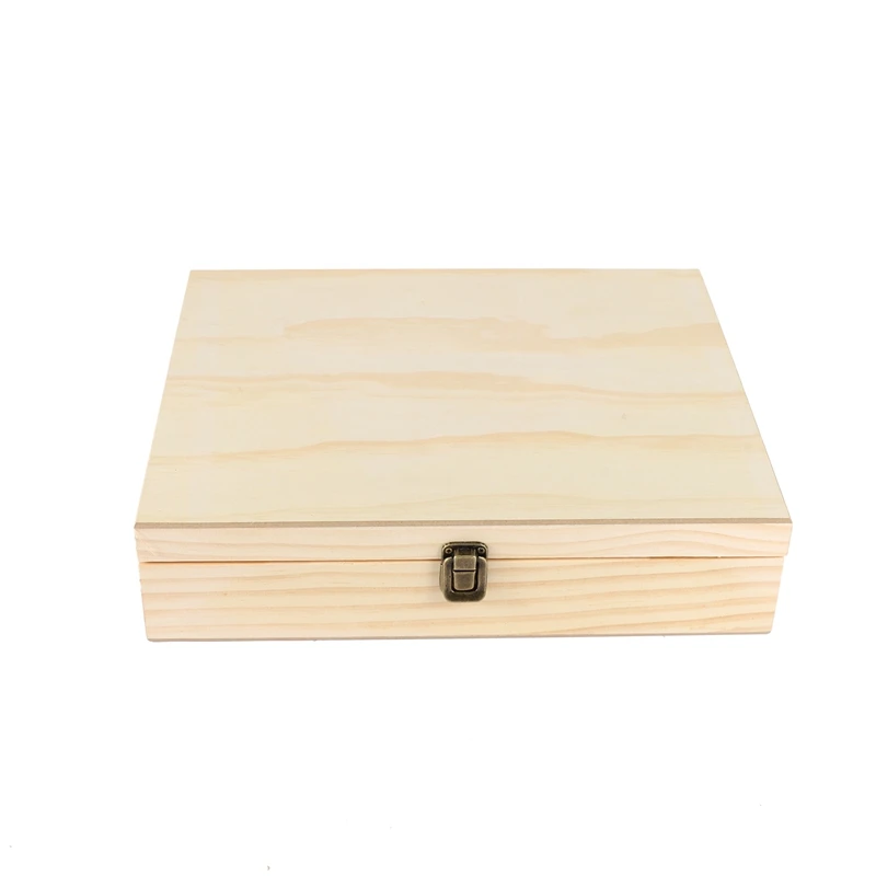 

68-Grid Wooden Essential Oil Box Wooden Essential Oil Storage Box Solid Wood Gift Box Multi-Square Essential Oil Box