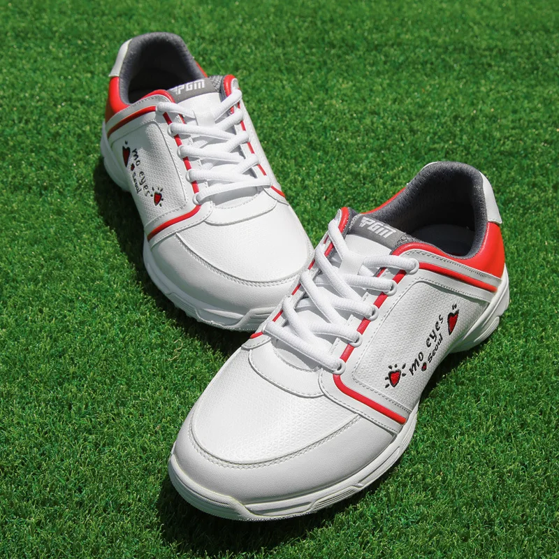 Pgm Women Golf Shoes Waterproof Soft Lightweight Golf Shoes Woman Wear-resistant Golf Sneakers 35-40 D9102