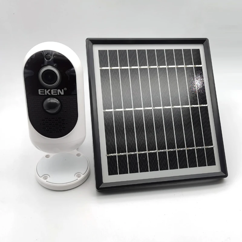 Беспроводная IP-камера видеонаблюдения EKEN 1080p с солнечной панелью и аккумулятором