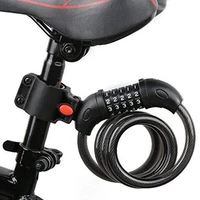 bike lock with 5 digit code combination resettable number heavy duty chain bicycle security lock anti theft ring lock