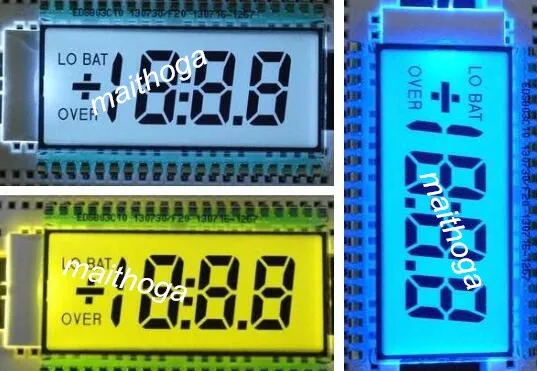 40PIN TN положительная 3-1/2 цифра сегмент ЖК-панель желтый зеленый/белый/синий/серый