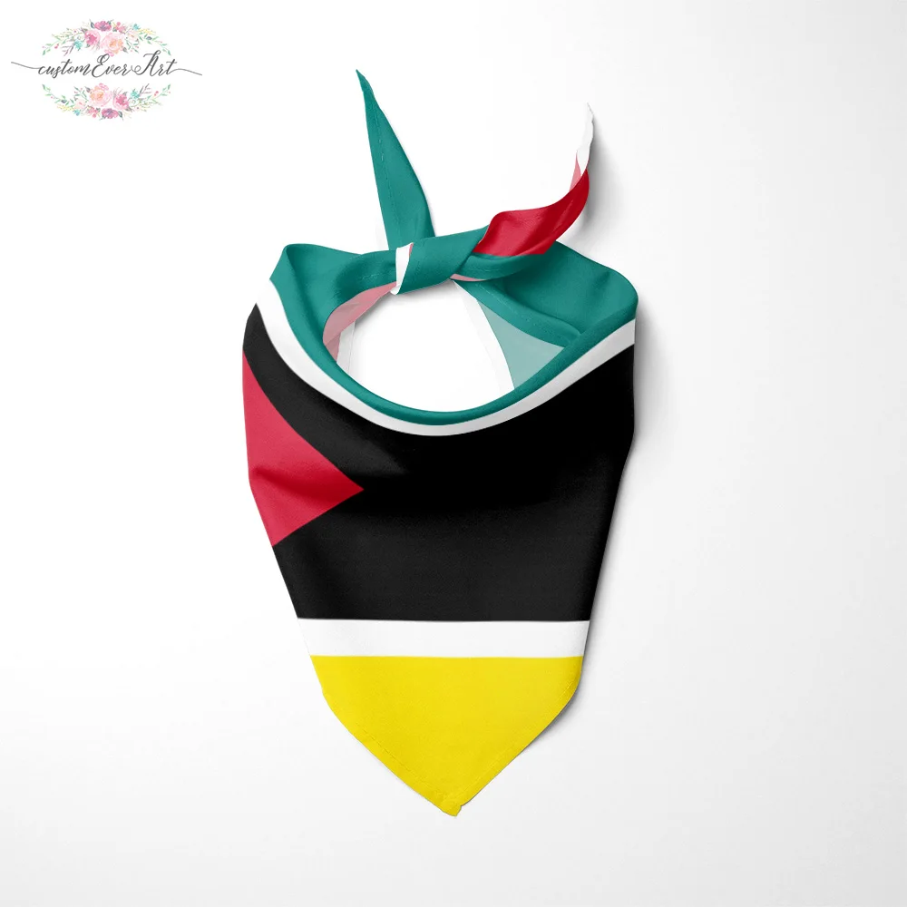 Мозамбикский флаг собаки бандана Большие Ошейники для шарф животных собака