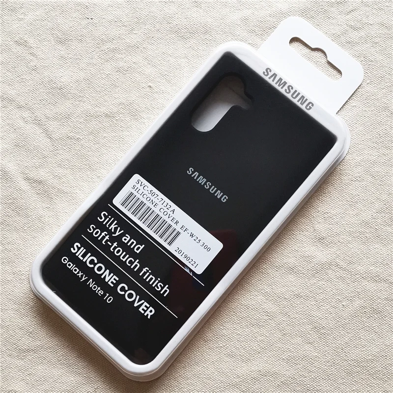 Чехол для samsung Galaxy Note 10 Plus, чехол Ofiice Silky Solf-touch, жидкий силиконовый чехол для Note 10 10+ Pro Plus с коробкой