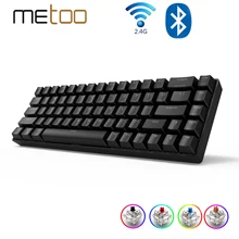 Mechanical keyboard Bluetooth/2.4Ghz gaming keyboard wirless Blue/red/brown switch for Mac Windows Android