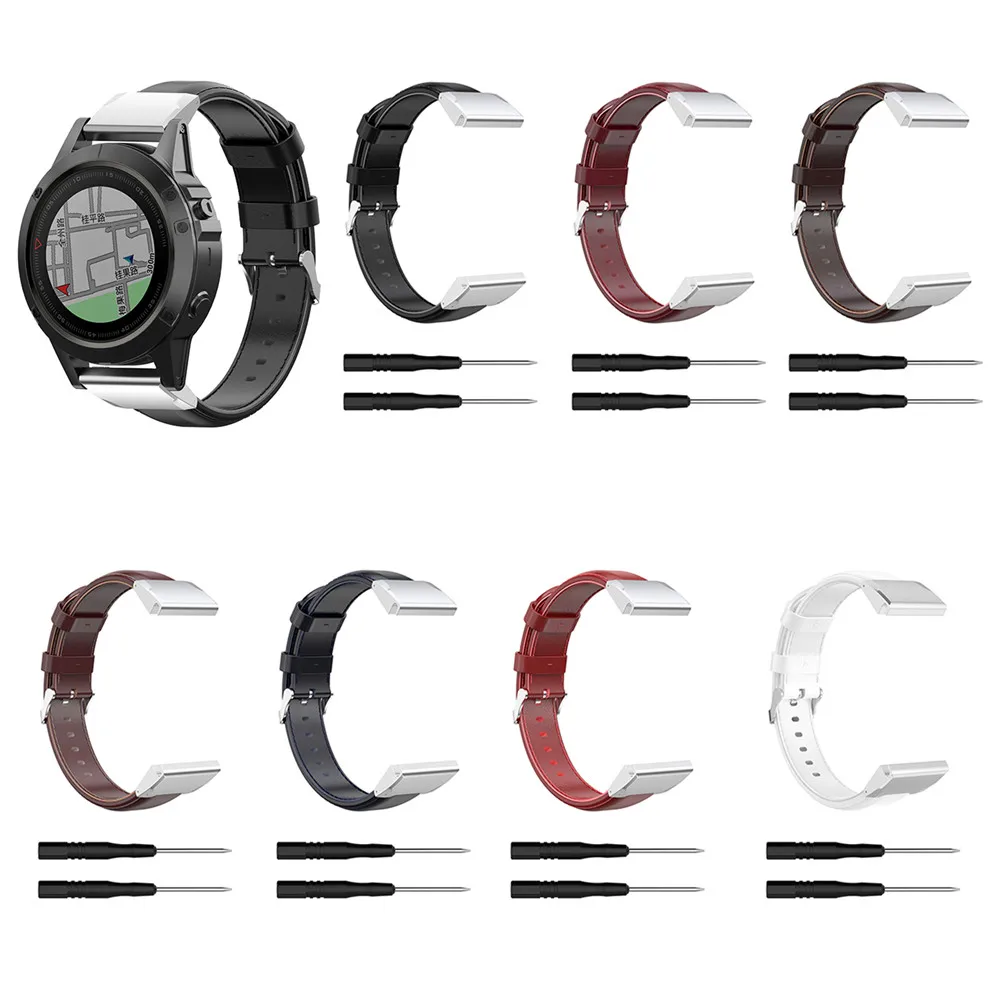 20 мм масло воск кожаный браслет ремешок для смарт часов Garmin Fenix 6S 5S плюс Смарт часы