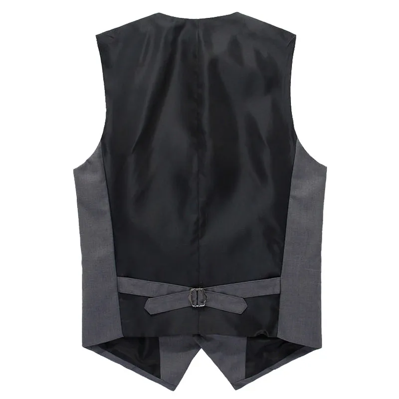 Размера плюс S-7XL мода Slim Fit без рукавов мужские свадебные жилеты 9 Цвета
