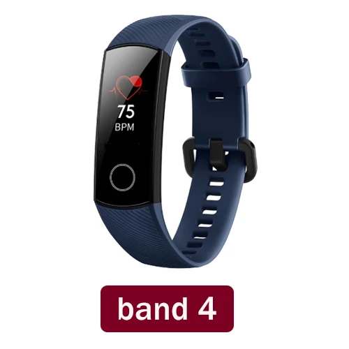 band 4 blue Huawei Honor Band 4/4, умный Браслет для бега, 0,95 дюймов, умный OLED, для плавания, водонепроницаемый, Bluetooth, фитнес-трекер, сенсорный экран - Цвет: band 4 blue
