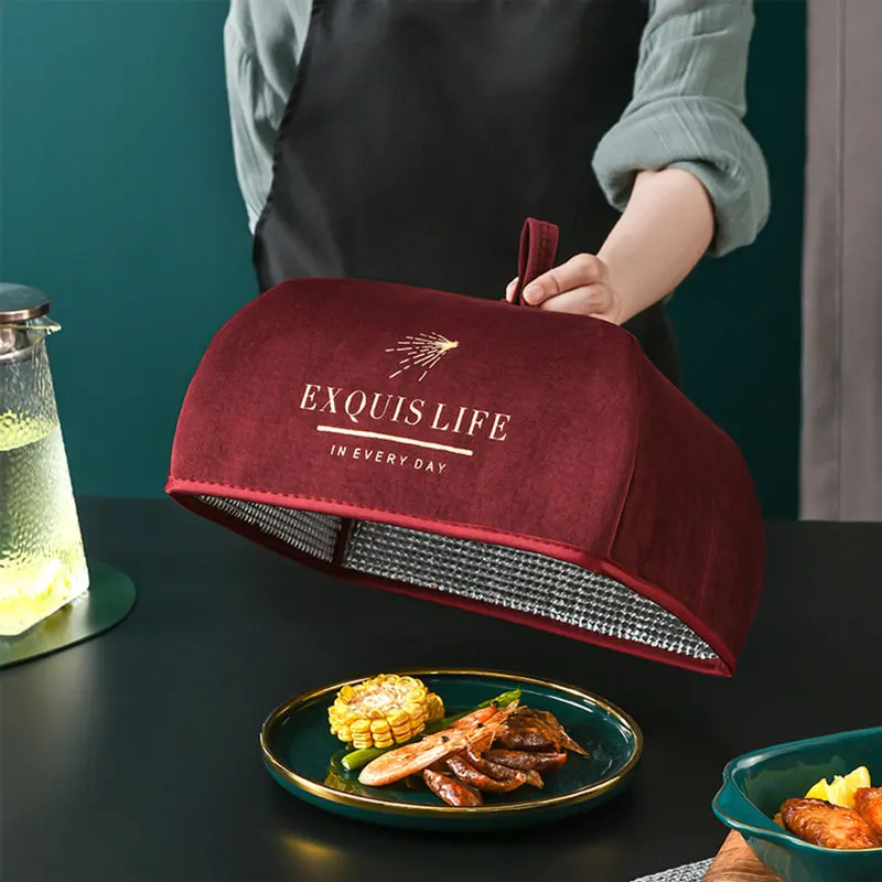 

Meal Cover Kitchen Organizer Foldable Insulation Table Cover Leftover Food Duster Vegetable Covers Umbrella Supplies
