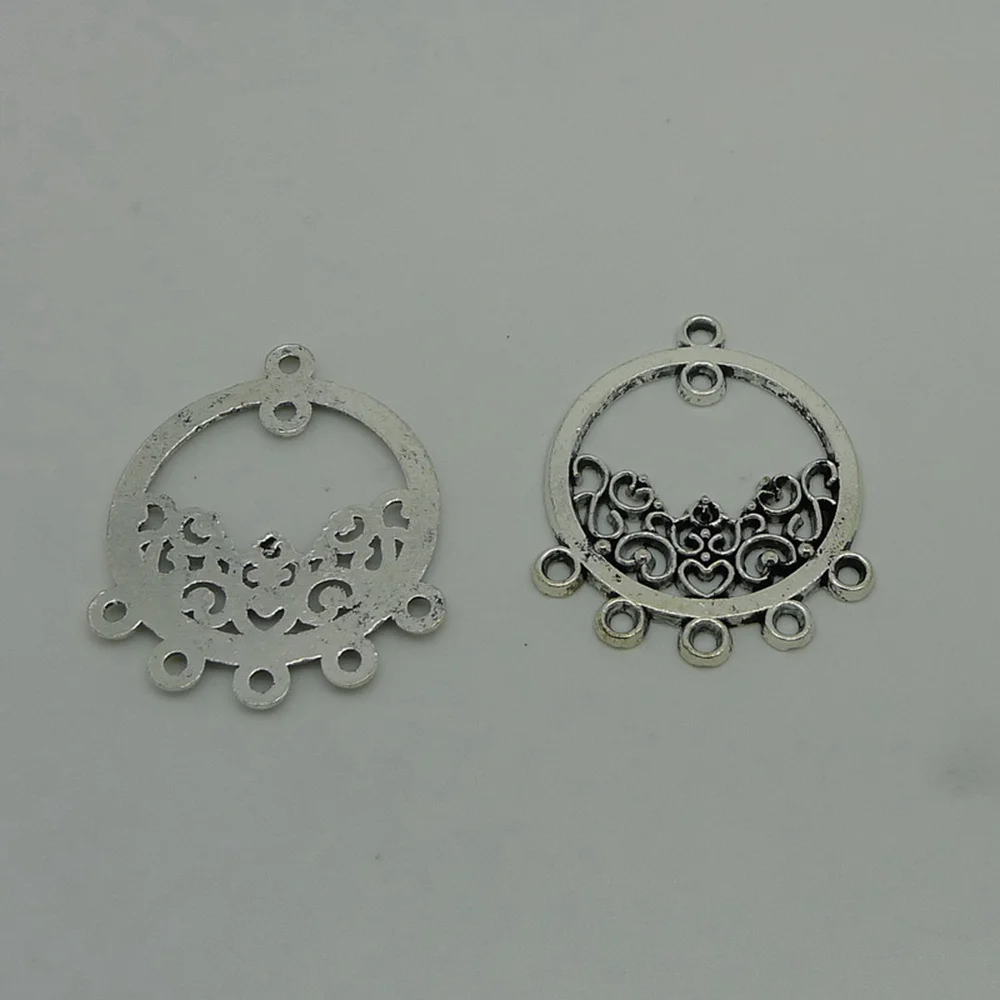 

Jewelry Findings Components Round Earring Connector 35x29mm 4pcs