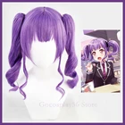 Udagawa Ako Wig BanG Dream! Парик Roselia для косплея с длинными конскими хвостами, термостойкий, фиолетовые синтетические волосы, ролевая игра для взрослых