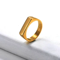 baoyan fashion ring jewelry gold simple korean version of love geometry finger ring stainless steel jewelry gift for women