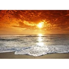 Набор для алмазной вышивки крестиком, пейзаж заката моря, полноразмерная мозаика, украшение для дома, рождественский подарок