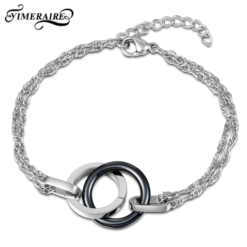 Браслеты из гладкой керамики для женщин и мужчин модные регулируемые ювелирные