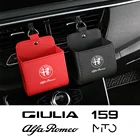 Для Alfa Romeo Giulia Giulietta 159 156 Mito Stelvio 4C аксессуары для автотюнинга автомобильный передний кондиционер сумка для хранения