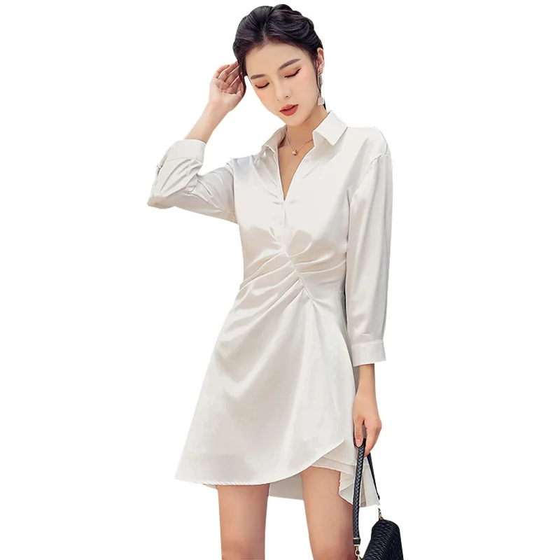 

2021 spring new platycodon skirt first love small person to wear XS dress petite show high school long skirt