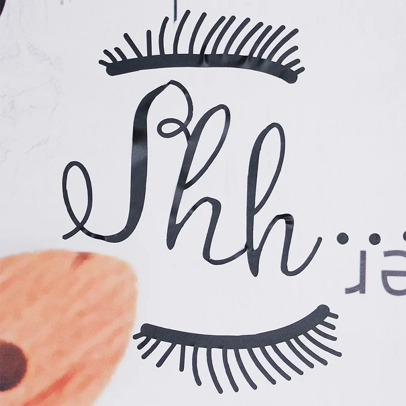 Стикер на стену девушки милые красивые глаза Шаблон ресниц Наклейка для