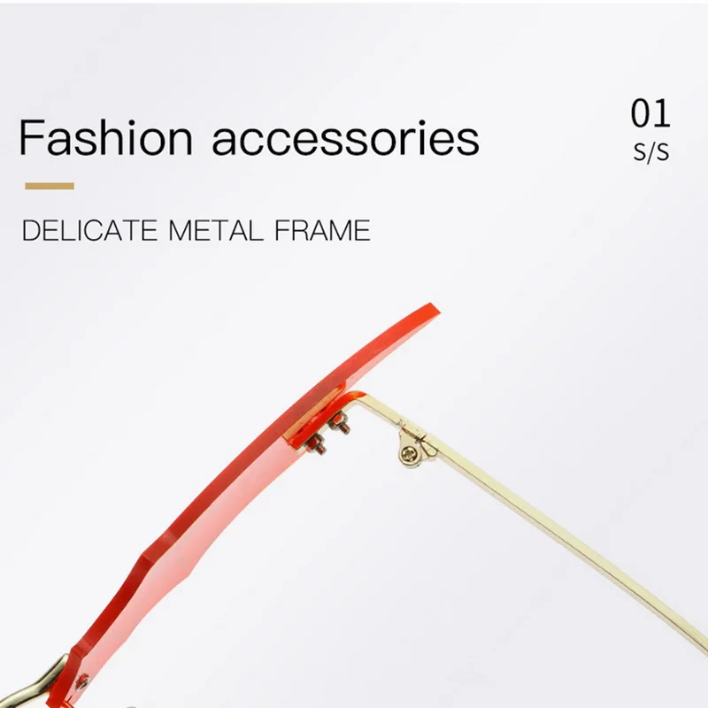 

2021 Fashion Fire Flame Sunglasses Wave Rimless Narrow Retro UV 400 Streetwear Vintage Eye glasses Cycling Outdoor Accessories