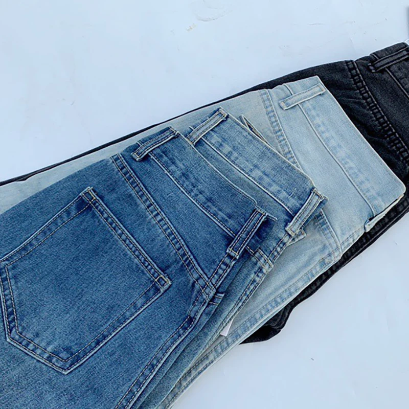 Повседневные Прямые и Асимметричные женские джинсы Rowling в скандинавском стиле |