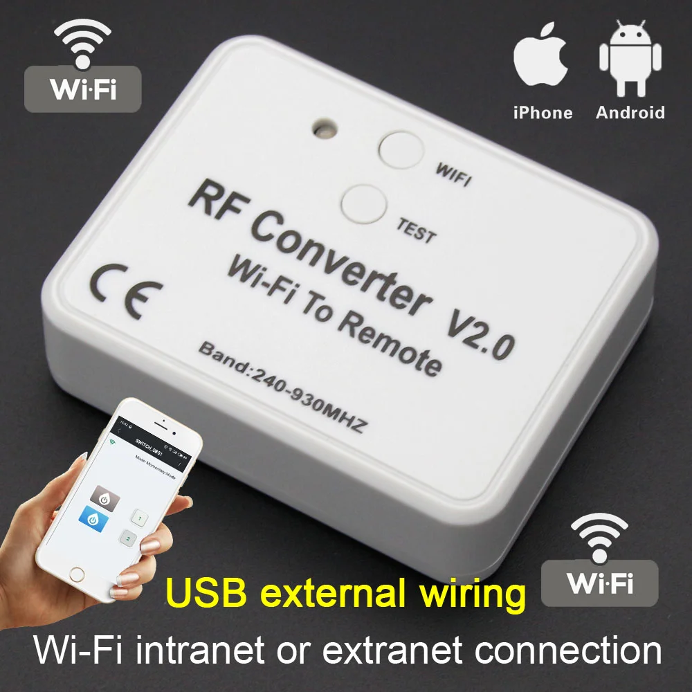 DHL! 15 шт. YET6955 Wifi реле мастер на дистанционный контрольный преобразователь 300-928 МГц Частота