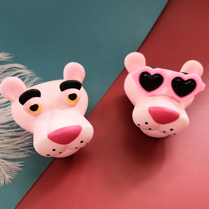 Красный розовый пантера вентиляционное отверстие зажим креативный автомобиль